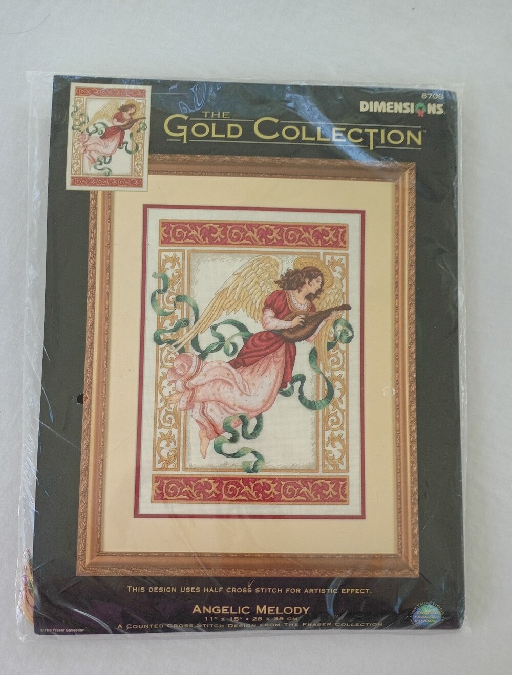 Vtg Dimensions Angelic Melody Gold Collection 2003 Cross Stich 8708
